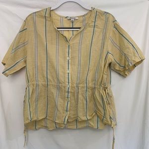 Madewell yellow blouse
